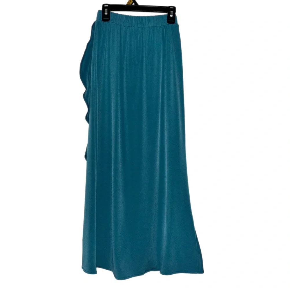 Colleen Lopez Asymmetrical green Skirt NWOT - Picture 3 of 8